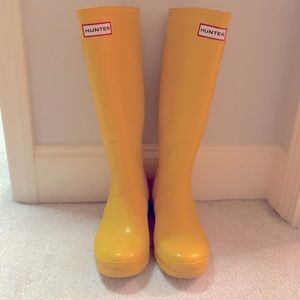 Hunter Yellow Rain boots ☔️